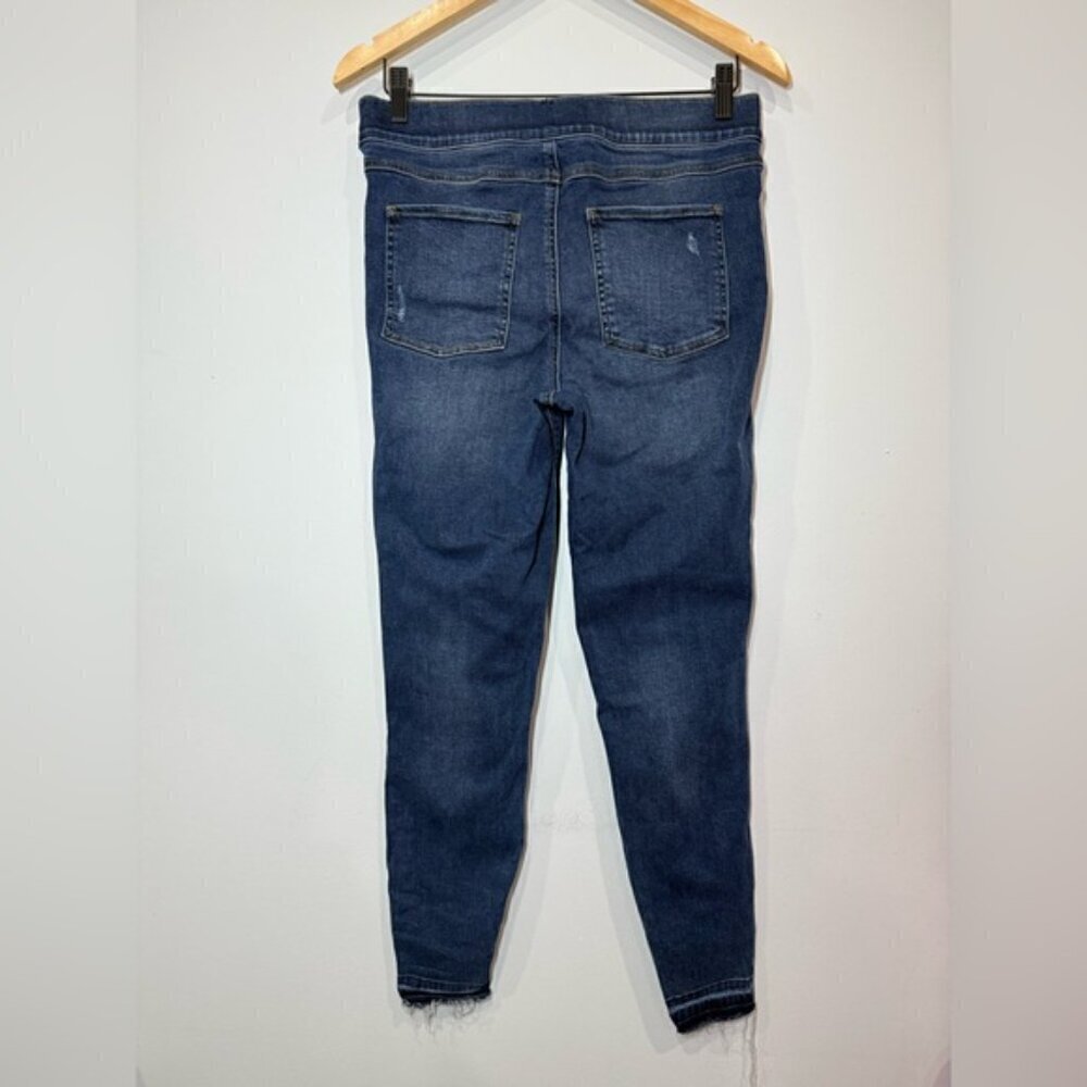 SPANX Distressed Ankle Skinny Jeans size L - Picture 6 of 9